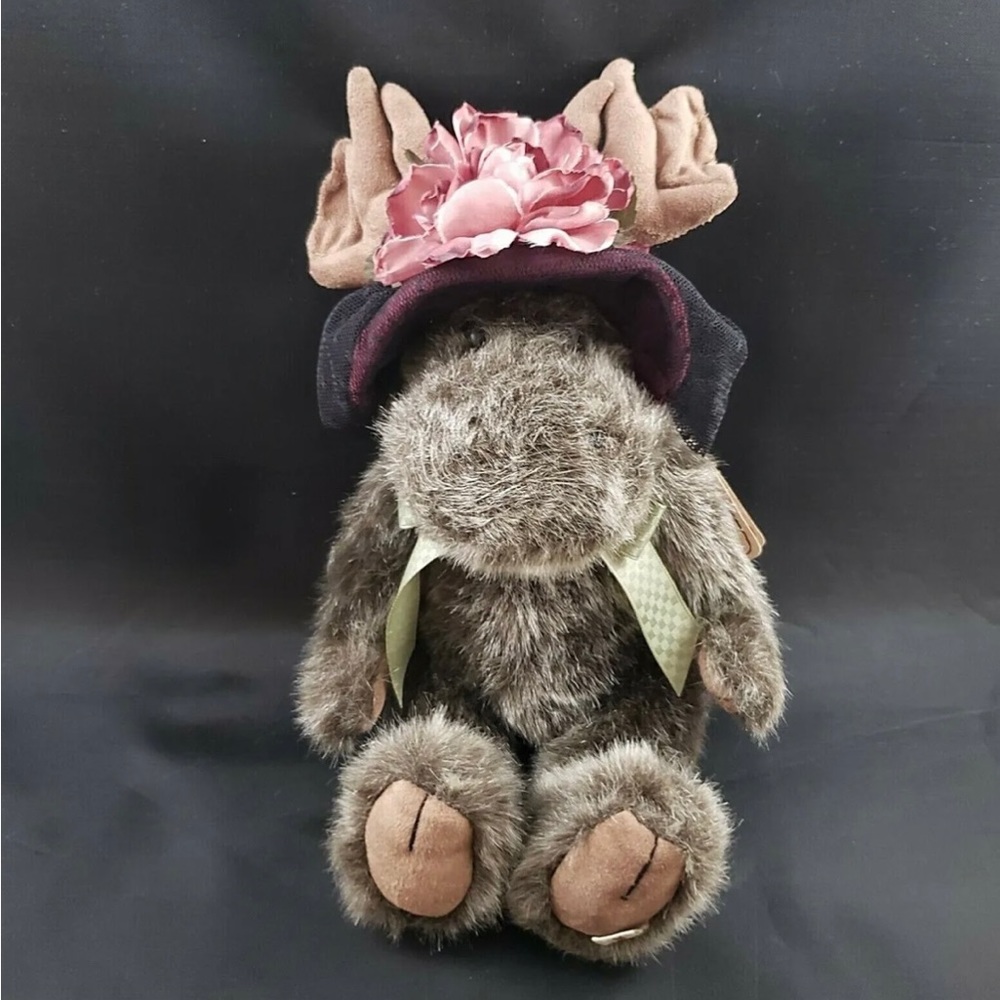 Boyds Bears Simone Dubearvois Moose Hat with Bow Plush Toy Stuffed 904864 w Tags